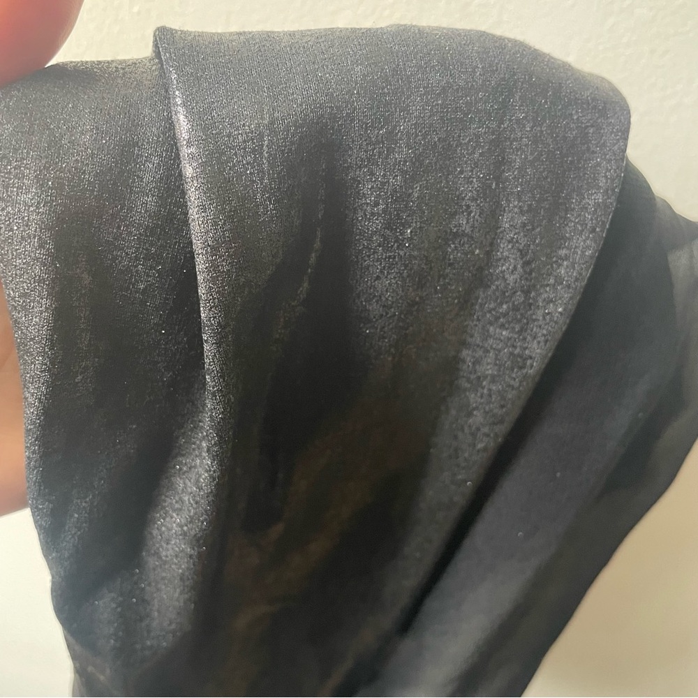 NWT Aiko sheer metallic silk tank - black, sexy, xs - Picture 7 of 8